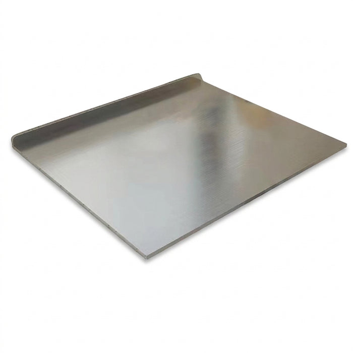 L-shaped Stainless Steel Double-Sided Chopping Board — Large Cutting & Kneading Panel