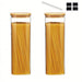 Square Borosilicate Glass Storage Jars with Bamboo Lids — 1450ml, 2 or 4 Pack