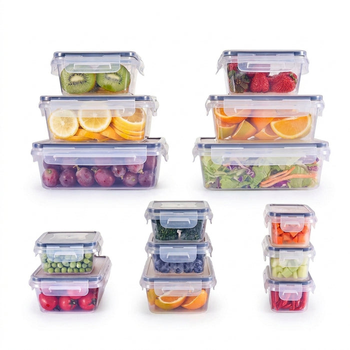 24-piece Airtight Food Storage Container Set – BPA-free Plastic Canisters for Pantry, Fridge & Kitchen Organisation