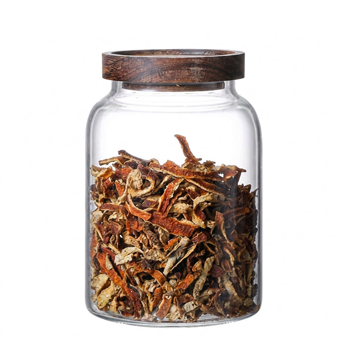 Glass Sealed Storage Jar with Wooden Lid — 1.2 L, 2 L or 2.8 L