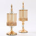 Light Luxury Crystal Glass Storage Jar with Lid — European & American Style