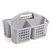 Portable Plastic Shower Caddy with Handle — Divided Storage Basket 30×20×13cm