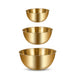 3-piece Stainless Steel Mixing Bowl Set with Measurement Marks