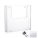 Clear Acrylic Wall-Mount Brochure Holder — Fits A4 & A5