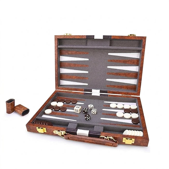 38cm (15in) Folding Game Board — Classic Chess & Checkers Travel Edition