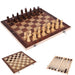 3-in-1 Wooden Travel Games Set – Chess, Checkers & Backgammon (Five Sizes)