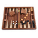 Foldable Wooden Backgammon Set 11–17 inch — Handmade, Foldable Board with Accessories