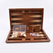 Foldable Wooden Backgammon Set 11–17 inch — Handmade, Foldable Board with Accessories