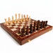 Wooden Folding Chess Set — 39×39cm Traditional Handcrafted Pieces