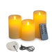 3pc USB Rechargeable Flameless LED Candles with Remote — Home, Wedding & Valentine Decor