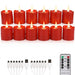 Rechargeable Waterproof LED Tea Lights with Remote Timer — Flameless Home & Wedding Candles