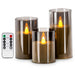 3-piece LED Flameless Candles with Remote Control for Weddings, Parties & Home Decor