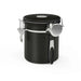Airtight Stainless Steel Coffee Canister 22oz (1800ml) with Scoop — Black