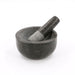Premium Solid Granite Mortar & Pestle 16cm — Non‑Slip Stone Grinder