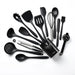 15-Piece Khaki Silicone Kitchen Utensil Set — Food-Grade Cookware Tools