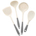 4-piece Silicone Kitchen Utensil Set — Pot Shovel, Slotted Spoon, Soup Spoon & Ladle