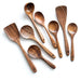 Natural Teak Wooden Kitchen Utensil Set — Modern, Eco-Friendly