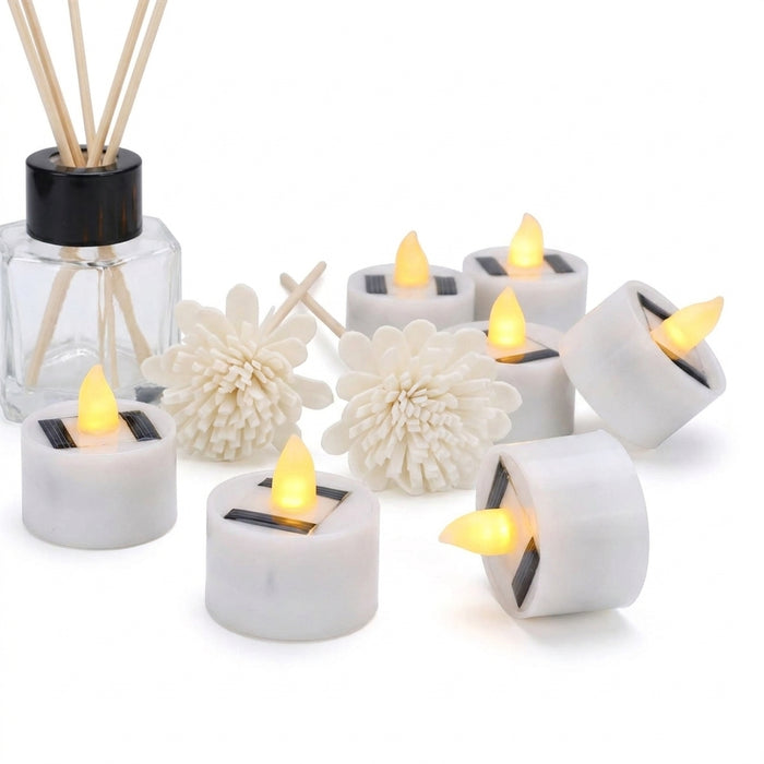 Solar LED Flameless Candle — Waterproof Outdoor Night Light for Parties
