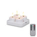 Rechargeable Flameless LED Tea Lights with Remote & Timer — 3D Flicker