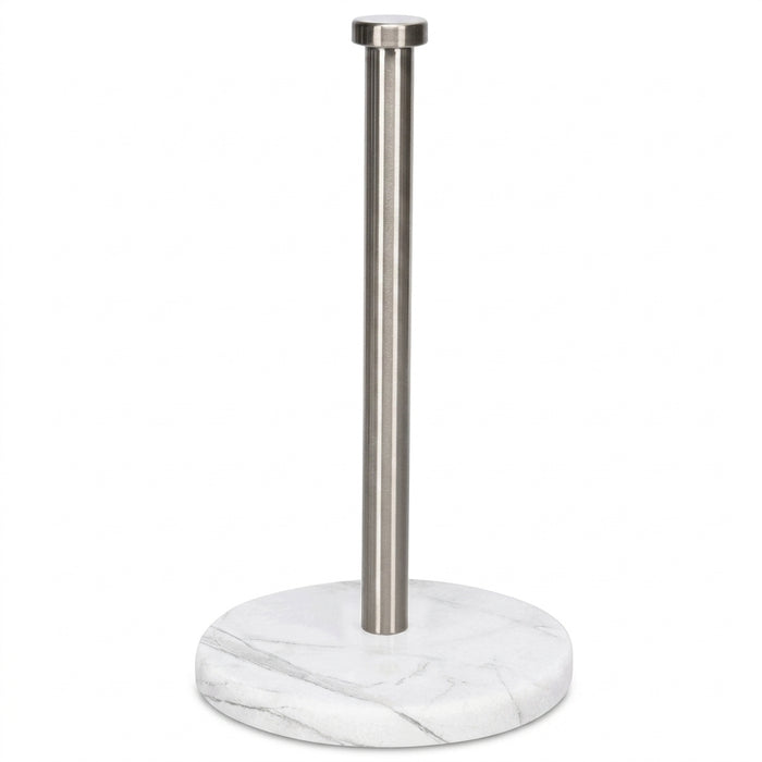 Marble Vertical Paper Towel & Plastic Wrap Rack — Brushed Gold