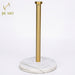Marble Vertical Paper Towel & Plastic Wrap Rack — Brushed Gold
