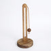 Solid Wood Paper Towel & Wrap Holder — Cat Paw / Four‑Leaf Clover / Cat