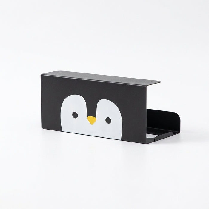 No‑Punch Carbon Steel Kitchen Paper Towel Holder — Cabinet, Drawer or Wall
