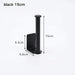 No‑Punch Stainless Steel Paper Towel Holder — Adhesive Kitchen Roll & Wrap Rack