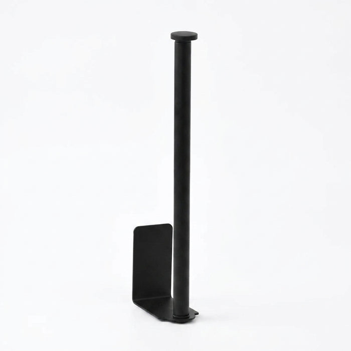 Adhesive Stainless Steel Paper Towel & Toilet Roll Holder — Black or Silver (S/M/L)