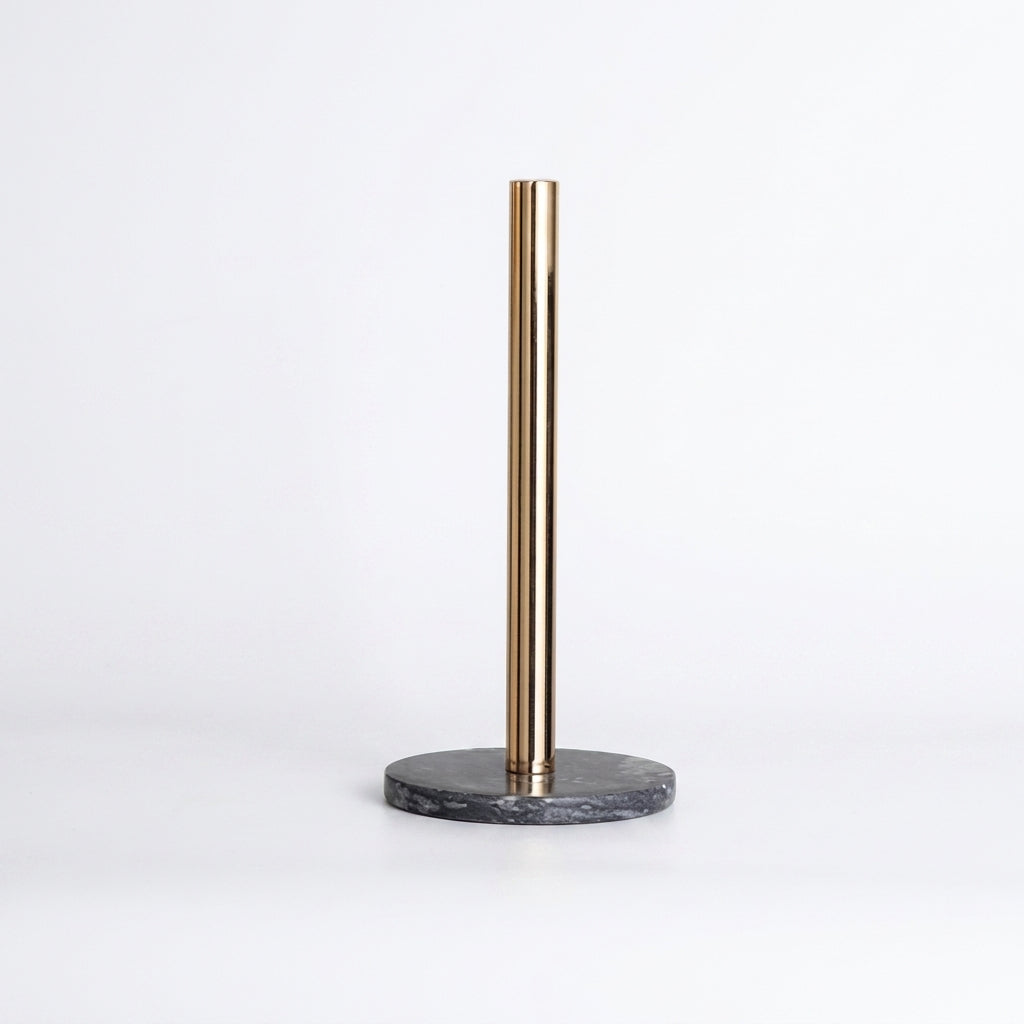 Marble Desktop Tissue Rack – Metal Paper Holder & Storage Shelf