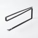 Under-Cabinet Paper Roll Holder – No‑Drill Towel & Cling Film Rack (White/Black)
