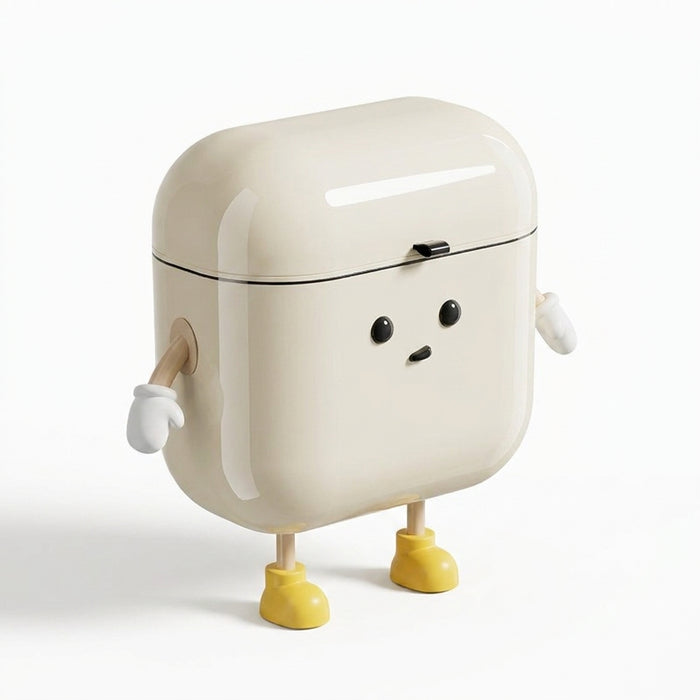 Cream-Coloured Wall-Mounted Kitchen Bin with Lid — 9L / 12L DIY