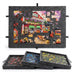 7-Piece Decorative Puzzle Board with 6-Drawer Felt Storage for 1000-Piece Puzzles