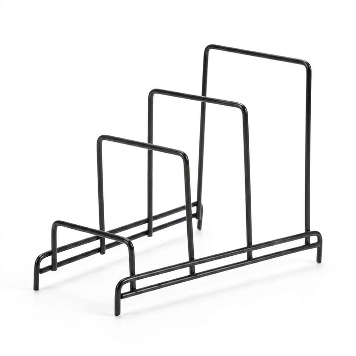 Iron Art Multi-Layer Kitchen Rack — Space-Saving Cutting Board & Lid Organiser
