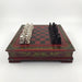 Retro Terracotta Warriors Chess Set — 26 cm Wooden Board with Resin Chessmen