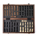 Magnetic Wooden Chess Set 39.37 cm (15.5in) Folding Travel Board with 2 Extra Queens