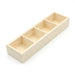Solid Wood Retro Tea Bag Holder — Multi-Compartment Desktop Storage (White/Brown)