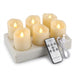 Rechargeable LED Tea Lights with Remote & Timer — Flameless Warm and Colour Modes