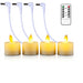 Rechargeable Moving Flame Tealight Candles - Remote & USB (1/2/3/4 pcs)