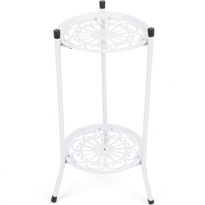 Double-Layer Metal Plant Stand — Multi-Layer Floor Display (1 pack)