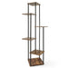 4/5/6-Tier Metal and Wood Plant Stand — Indoor & Outdoor Corner Display