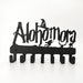 Alohomora Letter Metal Wall Key Holder — 7-Hook Decorative Organiser