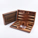 Handmade Foldable Wooden Backgammon Set – 11–17 inch, Inlaid Board & Full Accessory Set