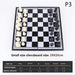 Folding Magnetic Chess & Checkers — 4 Sizes, Plastic HIPS, Teaching Book