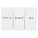 3‑Piece Coffee, Tea & Sugar Canister Set — Stainless Steel with Airtight Bamboo Lids