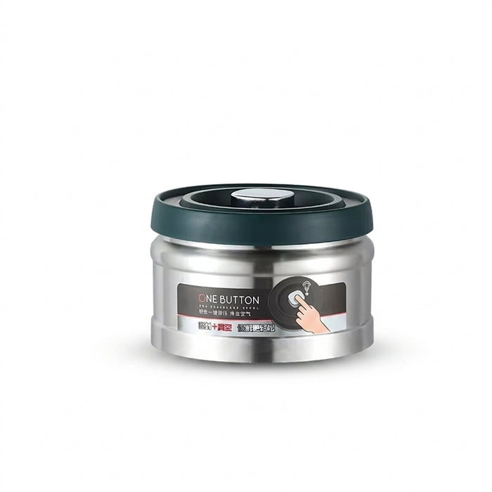 Stainless Steel Vacuum Coffee Canister – Airtight Storage for Beans, Tea & Grains