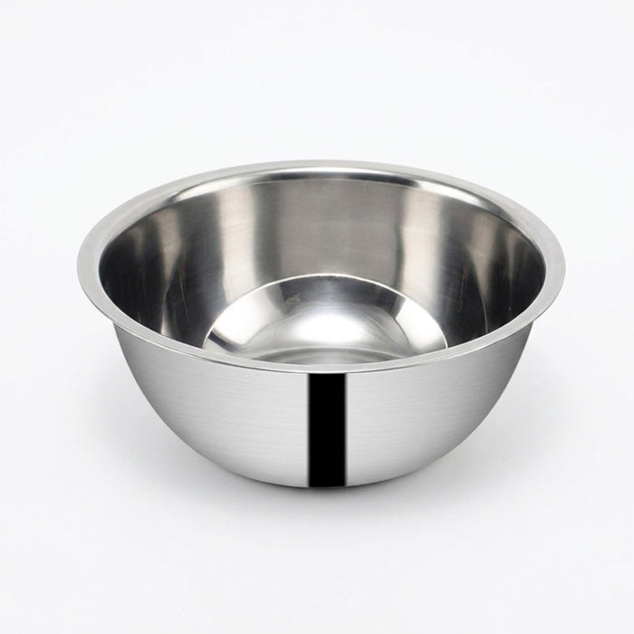 Stainless Steel Mixing Bowl — Flour, Egg & Salad Basin for Baking