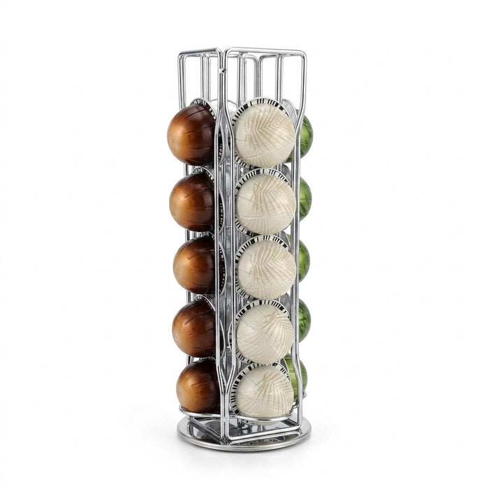 Vertuo/Vertuoline 40‑Pod Drawer Coffee Capsule Holder with Tempered Glass Tray