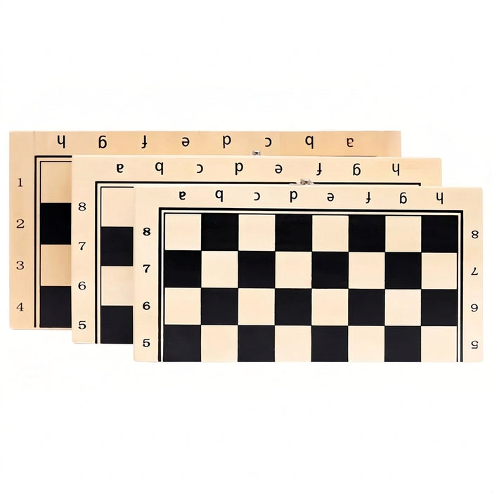 Three-in-One Wooden Game Set — Chess, Checkers & Backgammon, Portable