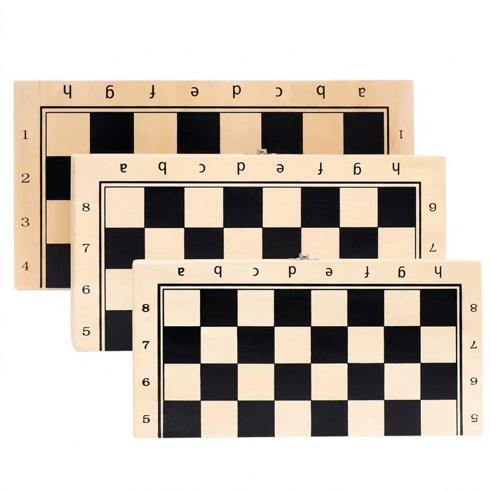 Three-in-One Wooden Game Set — Chess, Checkers & Backgammon, Portable